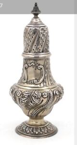 Antique Rare Sterling Silver Charles Clement Pilling Sugar Shaker Muffineer