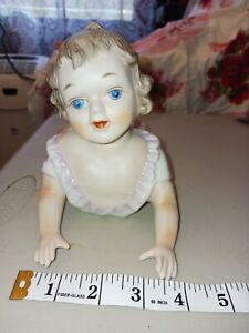Vintage Piano Babies Boy Girl Set Bisque Ceramic Porcelain No 5384 