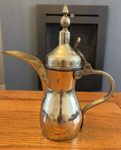 Antique Brass Middle Eastern Dallah Coffee Pot