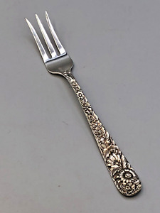 Repousse By S Kirk Son Inc Sterling Silver Olive Or Pickle Fork 6 Monogram