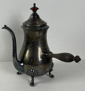 Crescent Silver Manufacturing Co Vintage Silver Plated Chocolate Tea Coffee Pot