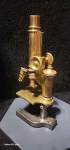 Antique 1904 Bausch And Lomb Brass Microscope
