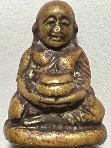 Phra Lp Ngern Rare Old Thai Buddha Amulet Pendant Magic Ancient Idol 50