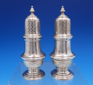 Fiddle Thread By James Robinson Sterling Silver Salt Pepper Shaker Pair 7894 