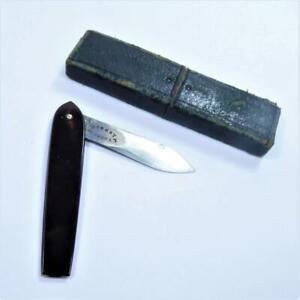 Antique Thumb Lancet Lynch Co Fleam Original Case Small Medical Tool Vintage