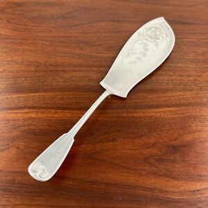 Tiffany Co American Solid Sterling Silver Fish Slice Palm 1871 Monogram S