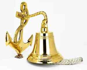 Vintage Brass Ship Bell Solid Antique Polished Premium Nautical Boat S Bell Gift