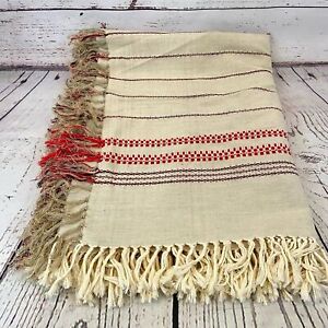Early Antique Woven Coverlet 59x77