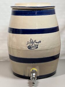 Vintage Stoneware Pottery Water Dispenser 2 Gallon Robinson Ransbottom Collector