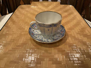 Lomonosov Porcelain Demitasse Tea Cup And Saucer