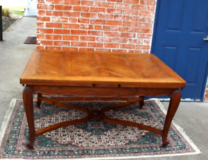 French Antique Oak Wood Louis Xv Table Dining Room Furniture
