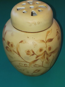 Old Paris Porcelain Potpourri Jar Hand Painted