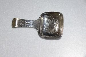 Sterling Silver Daniel Low Co Tea Caddy Spoon