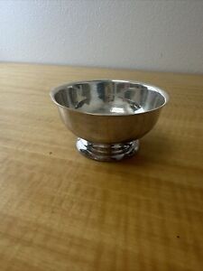 Sheridan Silverplate Footed Serving Bowl 4 Inch Round