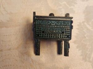 Asian Insence Chest Style Burner Green Cast Iron