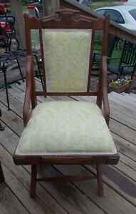 Walnut Eastlake Hip Hugger Chair Chair