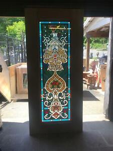 Beautiful Hand Made Stained Glass Victorian Style Entry Door Jhl2167 102