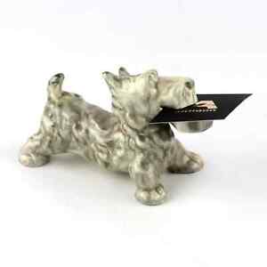 Faience Figurine Scotch Terrier Model Of The Kuznetsov Factory Russia