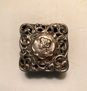 Art Nouveau Sterling Silver Trinket Box