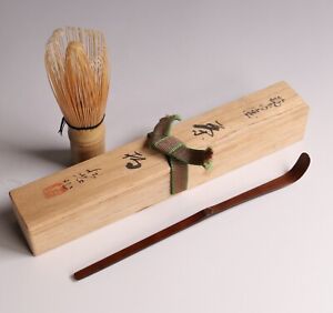 Vintage Japanese Green Tea Scoop Bamboo Matcha Spoon Sado Tea Ceremony Tool