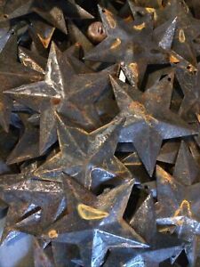 Lot 50 Rusty Black Barn Stars 2 25 In 2 1 4 Primitive Country Rust Craft Supply