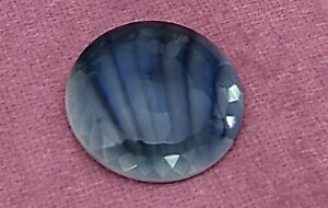 Scarce Lg 1 1 2 Antique Victoria Marbled Blue Glass Metal Shank Button