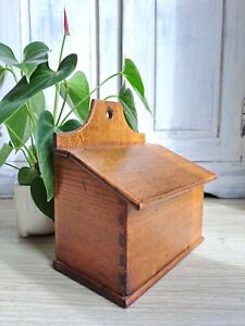 Antique Salt Box Antique Treen Antique Kitchenalia Victorian Box