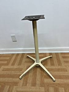 Vintage Pedestal Table Base Mid Century Modern Herman Miller Metal Dining 50s 60