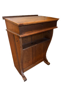 Antique Early American Writing Desk Teachers Lectern