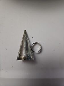 Antique Witches Hat Candle Snuffer With Finger Loop Small Size
