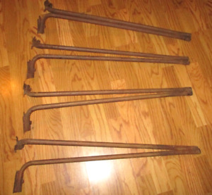 Vintage Steel Table Legs 30 0 Mid Century Rustic Set Of 4