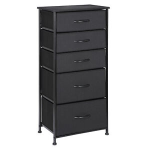 Dresser Storage Closets Tower Cabinet Organizer Unit For Bedroom With 5 Drawers