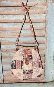 Wonderful Antique Handmade Chintz Calico Lady S Pocket Early Fabrics Aafa