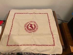 New York Athletic Club Vintage Linen Hand Towel Cloth Bandana