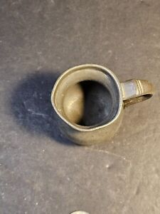 Pewter Measure 2 25 High Marked On The Front Early Late 1800s