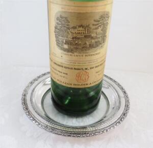 Frank Whiting Sterling Silver Wine Champagne Bottle Coaster Talisman Rose 1