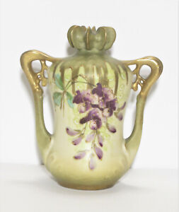 Antique Austria Art Nouveau Porcelain Vase As Is