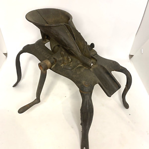 Antique Black Cast Iron Cherry Pitter Stoner Spider Leg Pat 1866