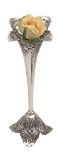 Mauser Sterling Silver Art Nouveau Bud Vase From Late 19th Early 20th Century