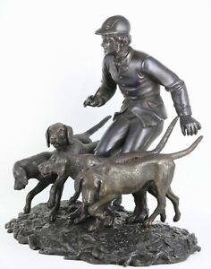 A Viennese Patinated Bronze Sculpture By Franz Bergmann