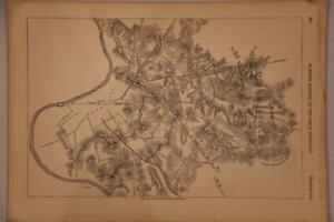 1866 Antique Harper S Civil War Map Of The Battle Of Nashville Excellent Detail
