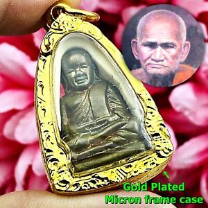 Miniature Lp Ngern Watbangkan Kongtoon Be2553 Rich Wealth Nawa Thai Amulet 17135