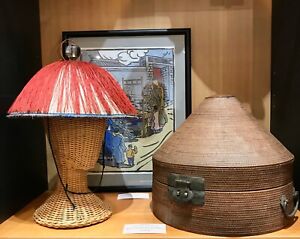 Qing Dynasty Mandarin Summer Hat With Original Hat Storage Basket