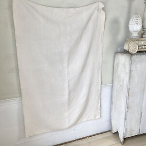 Soft Hemp Antique French Linen Tablecloth Rectangular Region Gb Monogram White