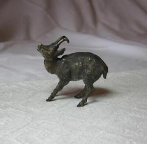 Baby Chamoix Deer Austrian Vienna Bronze C1900 Bergmann Antique Miniature Wiener