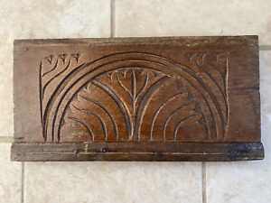 Antique Charles I Carved Oak Panel C1640