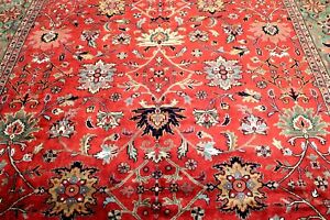 10x14 Exquisite Mint Hand Knotted 200kpsi Vegetable Dye Tabrizz Wool Turkish Rug