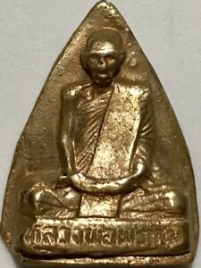 Phra Lp Prom Rare Old Thai Buddha Amulet Pendant Magic Ancient Idol 3