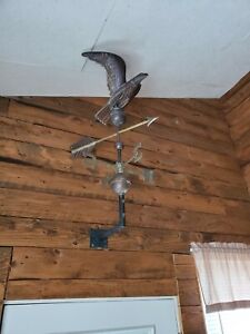 Old Antique Copper Weathervane Eagle From Old Pa Shooting Club
