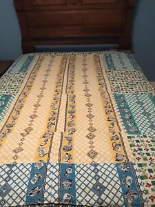 Rare 1950 S Flour Sack Coverlet With Provenance Hand Made Excellent Condition 